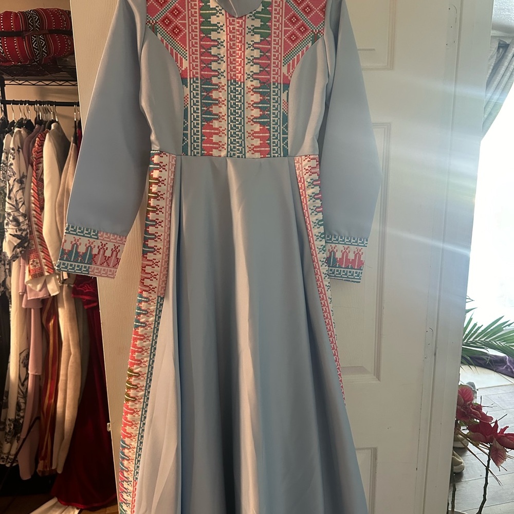 Palestinian tatreez dress